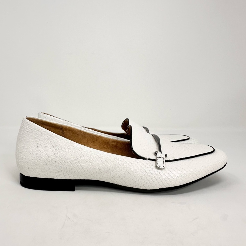 Naturalizer Womens EMILINE Leather Loafers White Snake - Picture 9 of 15